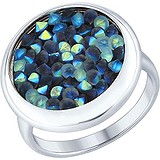 SOKOLOV Женское серебряное кольцо с кристаллами Swarovski, 1666313