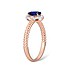 Женское золотое кольцо с бриллиантами и сапфиром - фото 2
