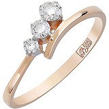 Женское золотое кольцо с бриллиантами, 1690377