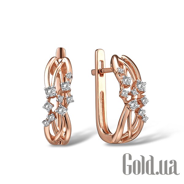 

Серьги Lurie Jewelry, Золотые серьги с бриллиантами