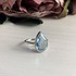 Женское серебряное кольцо с топазом - фото 3