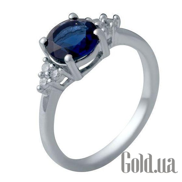 

Женские кольца Fresh Jewelry, Женское серебряное кольцо с синт. сапфиром и куб. циркониями, 16.5