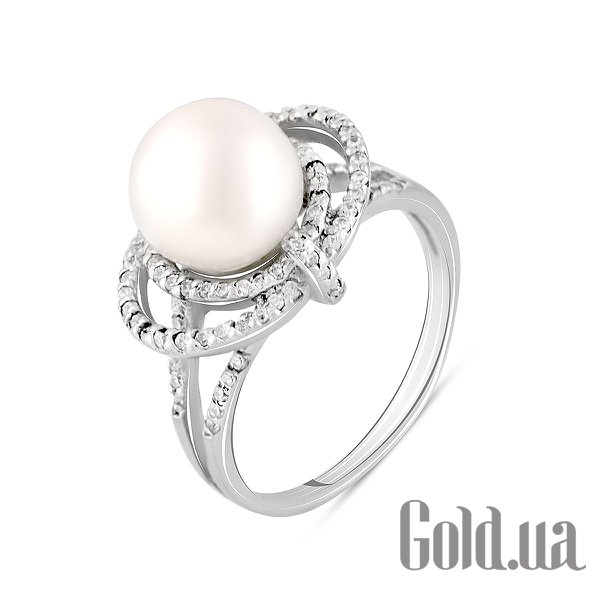 

Женские кольца Fresh Jewelry, Женское серебряное кольцо с куб. циркониями и культив. жемчугом, 18