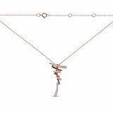 Золоте кольє з діамантами