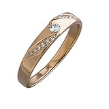Золотое кольцо с бриллиантами, 1547274
