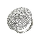 Женское серебряное кольцо с куб. циркониями, 1615882
