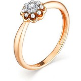 Золотое кольцо с бриллиантом, 1644042