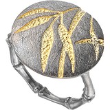 Женское серебряное кольцо в позолоте, 1650698