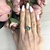 Женское серебряное кольцо с топазом и куб. циркониями - фото 2