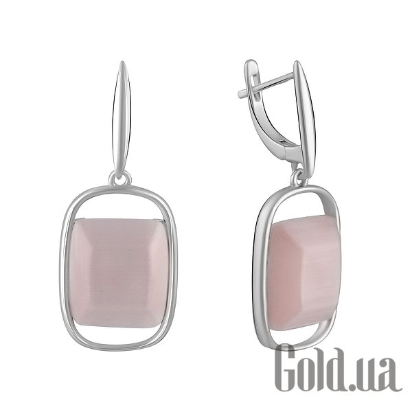 

Серьги с подвесками Fresh Jewelry, Серебряные серьги с кошачьим глазом