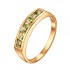 Женское золотое кольцо с перидотами - фото 1