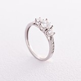 Серебряное кольцо с куб. циркониями, 1789194