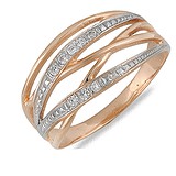 Женское золотое кольцо, 042250
