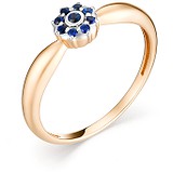 Женское золотое кольцо с сапфирами, 1606411
