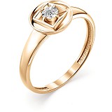 Женское золотое кольцо с бриллиантом, 1611787