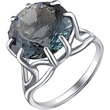 Женское серебряное кольцо с горным хрусталем, 1613835