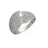 Женское серебряное кольцо с куб. циркониями, 1615883