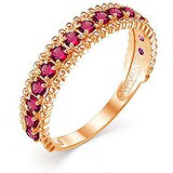 Женское золотое кольцо с рубинами, 1644043