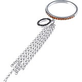 Женское серебряное кольцо с куб. циркониями, 1651467