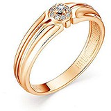 Золотое кольцо с бриллиантами, 1655307
