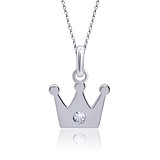 UMa&UMi Срібний кулон з Swarovski Zirconia, 1695243