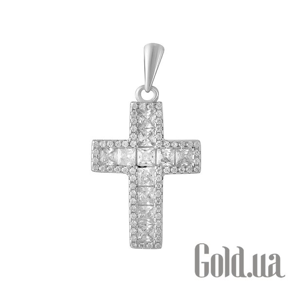 

Кулон-крестик Fresh Jewelry, Серебряный кулон с куб. циркониями