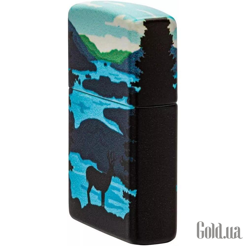 Zippo Зажигалка Deer Landscape 540 Color Process Picturesque Scenic Design 49483 49483 – изображение 3
