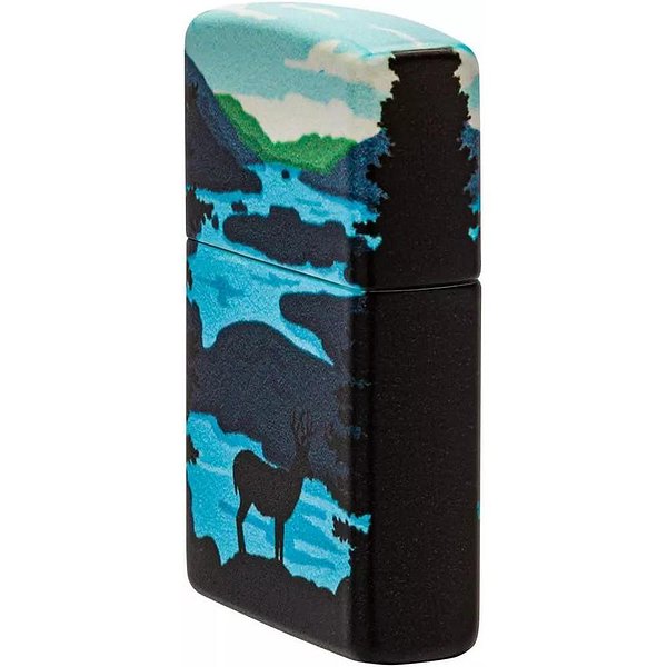 Zippo Зажигалка Deer Landscape 540 Color Process Picturesque Scenic Design 49483 49483 – изображение 3