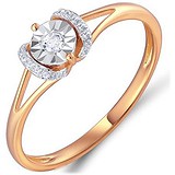 Золотое кольцо с бриллиантами, 1556236