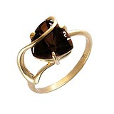 Женское золотое кольцо с раухтопазом, 1617676