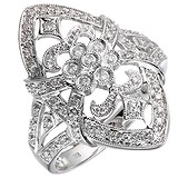Женское золотое кольцо с бриллиантами, 1646092