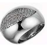 Женское серебряное кольцо с куб. циркониями, 1669388