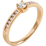 Золотое кольцо с бриллиантами, 1672972