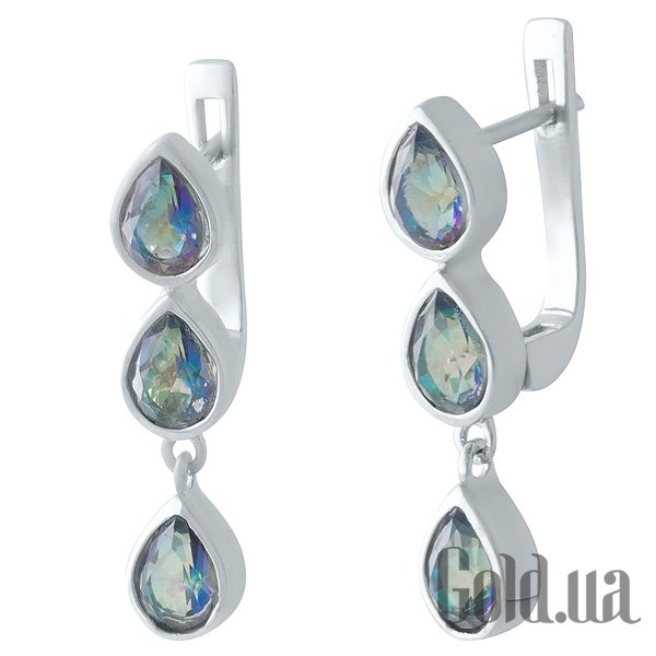 

Серьги с подвесками Fresh Jewelry, Серебряные серьги с топазами