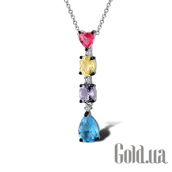 

Женские кулоны Lurie Jewelry, Серебряный кулон с куб. циркониями
