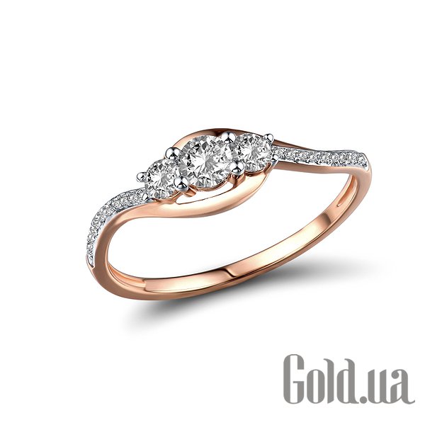 

Кольцо Lurie Jewelry, Женское золотое кольцо с бриллиантами , 17.5