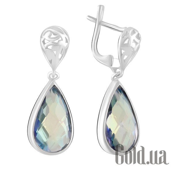 

Серьги с подвесками Fresh Jewelry, Серебряные серьги с топазами