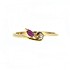 Женское золотое кольцо с рубином и бриллиантом - фото 3