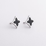 Серебряные серьги с керамикой, 1795340