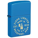 Zippo Зажигалка Seal Laser Engraved Design Sky Blue Matte 46173, 1799180