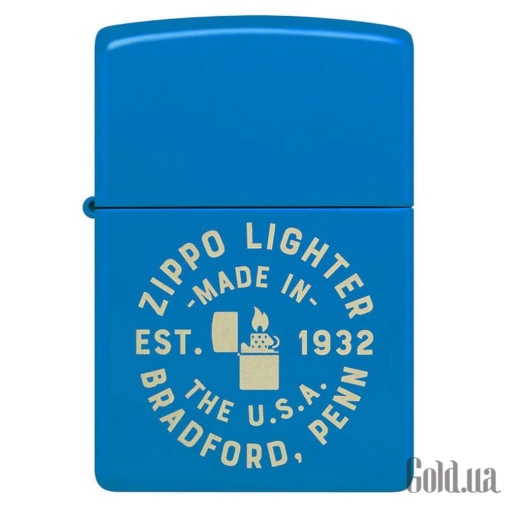 Zippo Зажигалка Seal Laser Engraved Design Sky Blue Matte 46173 46173 – изображение 2