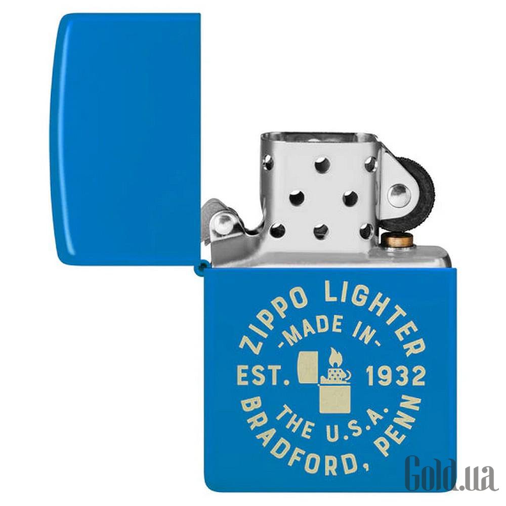 Zippo Зажигалка Seal Laser Engraved Design Sky Blue Matte 46173 46173 – изображение 3
