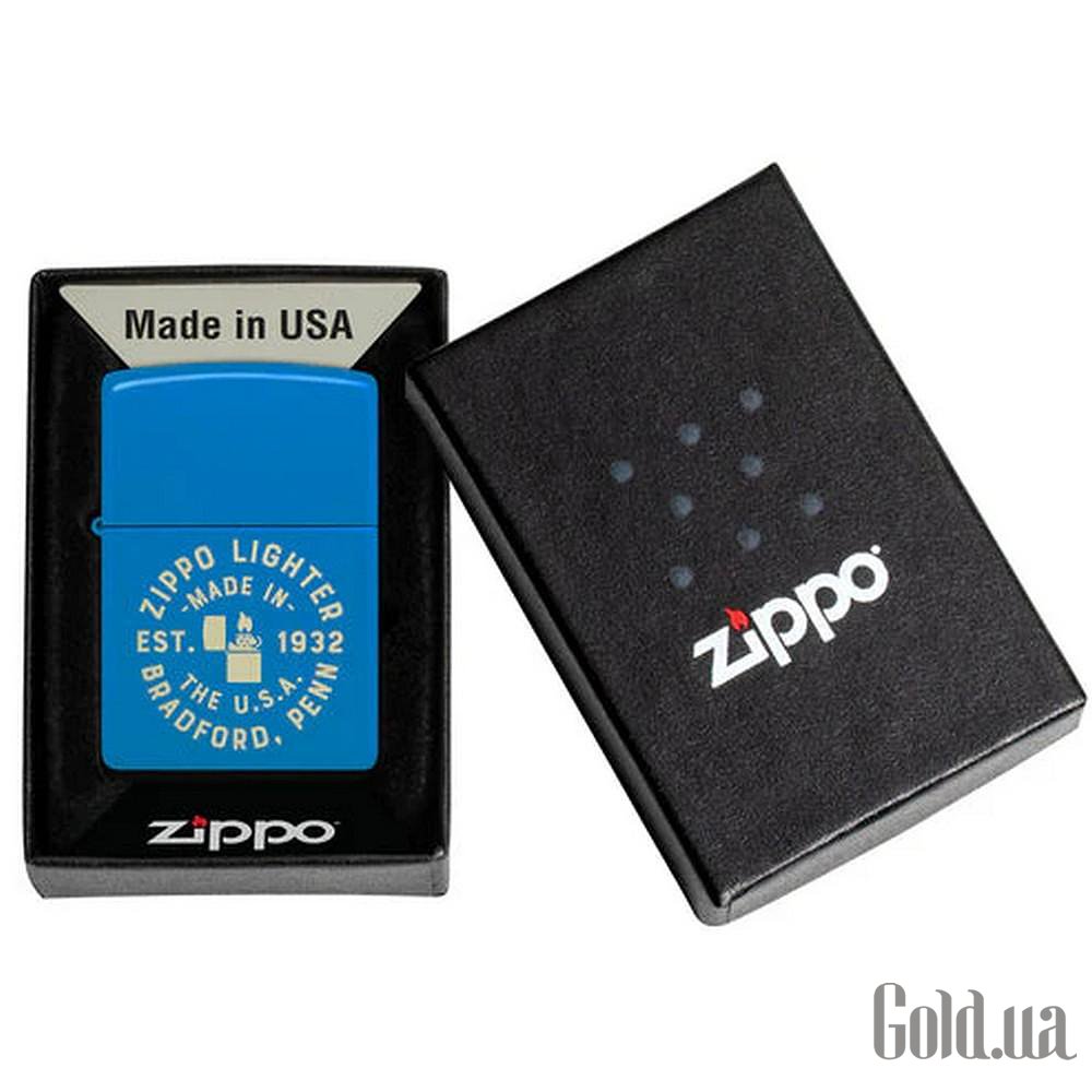 Zippo Зажигалка Seal Laser Engraved Design Sky Blue Matte 46173 46173 – изображение 6