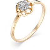 Золотое кольцо с бриллиантами, 1603085