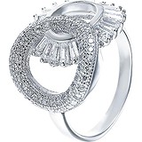 Женское серебряное кольцо с куб. циркониями, 1609741