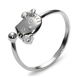 Детское серебряное кольцо с куб. цирконием, 1620237