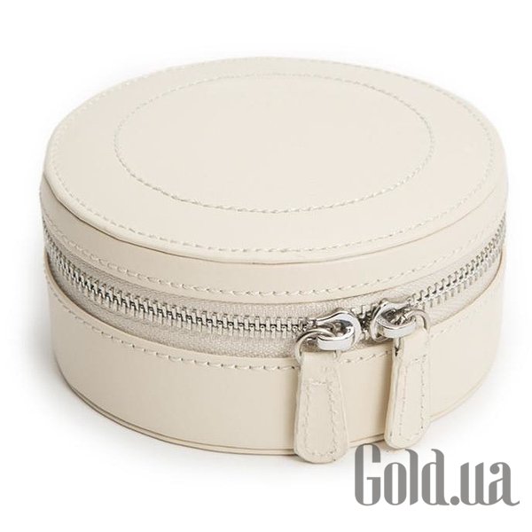 

Шкатулка Wolf, Шкатулка для украшений Sophia Round Mini Travel Zip Case Ivory 392353