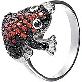 Женское серебряное кольцо с куб. циркониями, 1669389