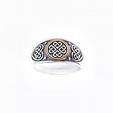 Женское серебряное кольцо в позолоте (R-7706-Ag_K), фотографии