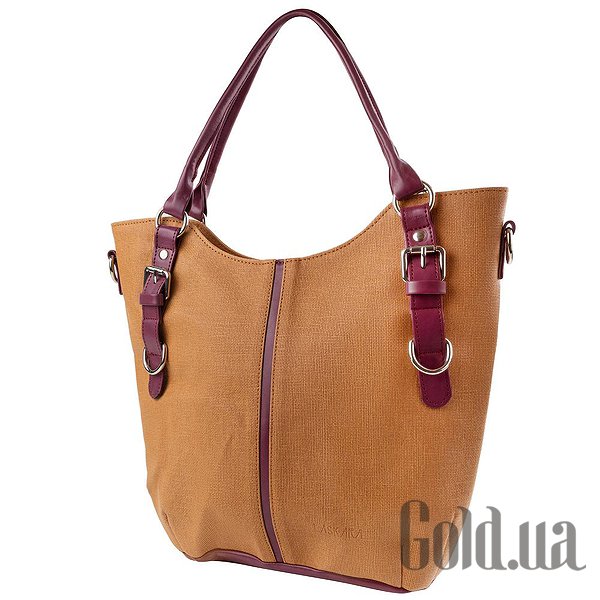 

Сумки женские Laskara, Коричневый;бордовый, Женская сумка LK-10244-straw-cognac